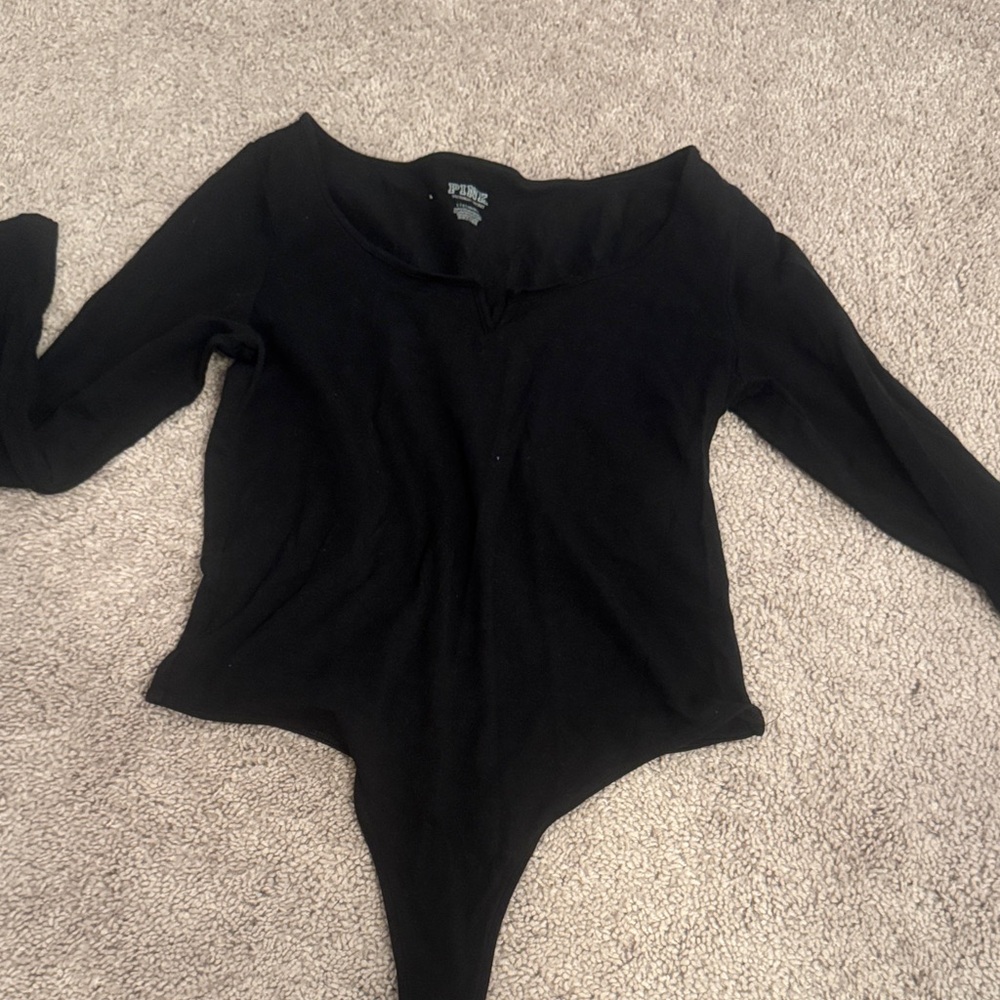 PINK Victoria's Secret Black Bodysuit